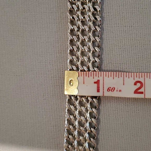 Chanel triple chain CC turn lock silver bracelet - Picture 15 of 15